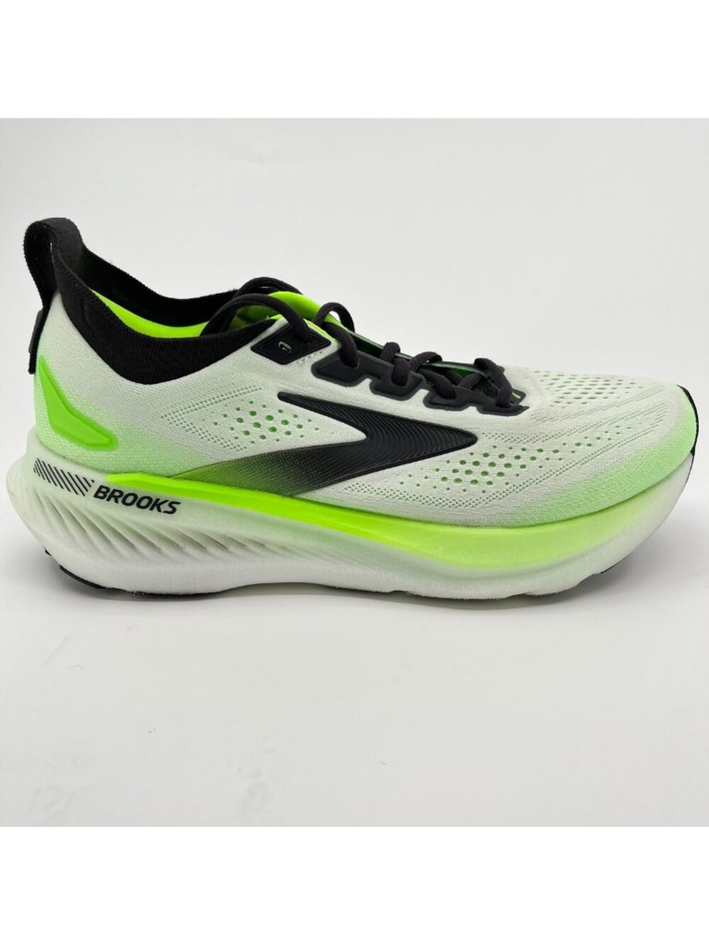 Brooks Glycerin GTS 23 Mens Size 9.5 Green Black Athletic Running Shoes Sneakers